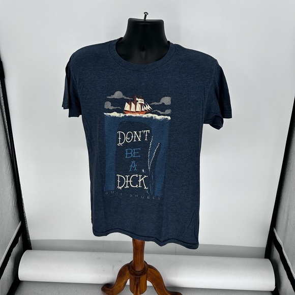 Out of Print Dark Blue Nautical Graphic Tee - Picture 1 of 1